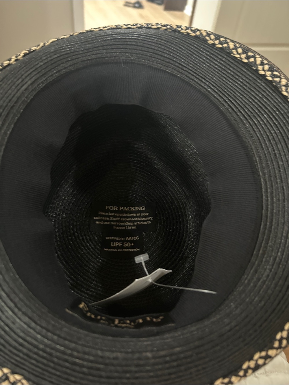 Eric Javits Black Sun Hat - Picture 2 of 4